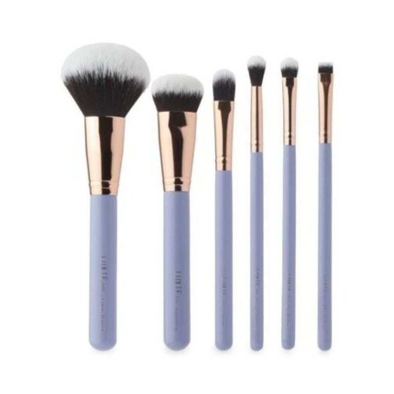 Luxie 6-Piece Inspire Face and Eye Brush Set - Purple