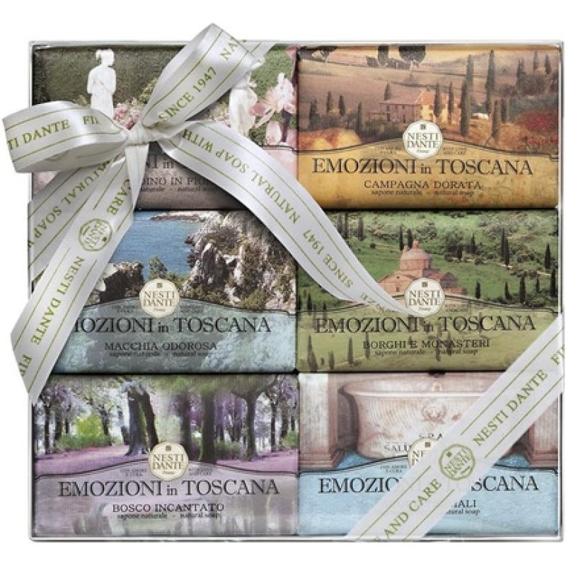 EMOZIONI IN TOSCANA - assortment of 6 fragrances KIT COLLECTION 6 x 150g