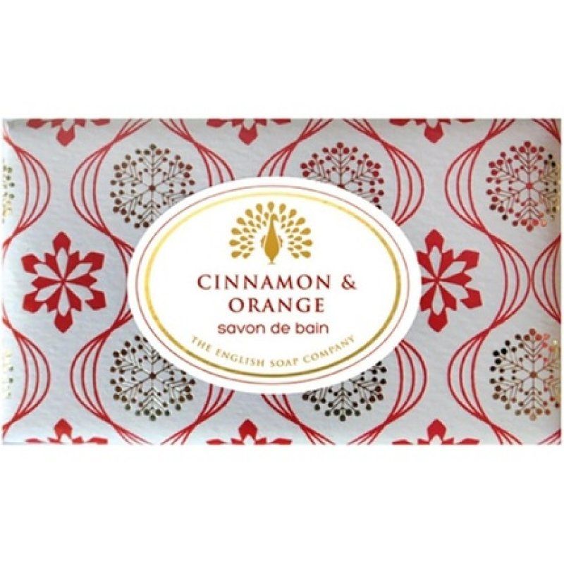 The English Soap Company Vintage Wrapped Soap Bar Cinnamon Shea Butter Moisturising Soap 190g