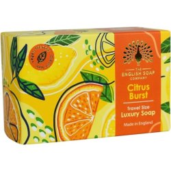 The English Soap Company Travel Size Citrus Burst Luxury Soap Bar 100g