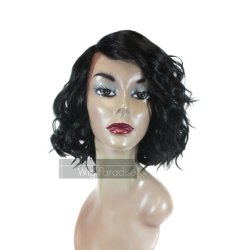Isis Brown Sugar Human Blended Lace Front Wig BS206 1B Off Black