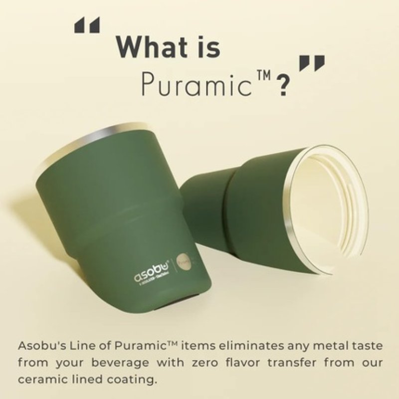 Asobu The Mini Pick-Up Mug Cup Basil Green 355ml