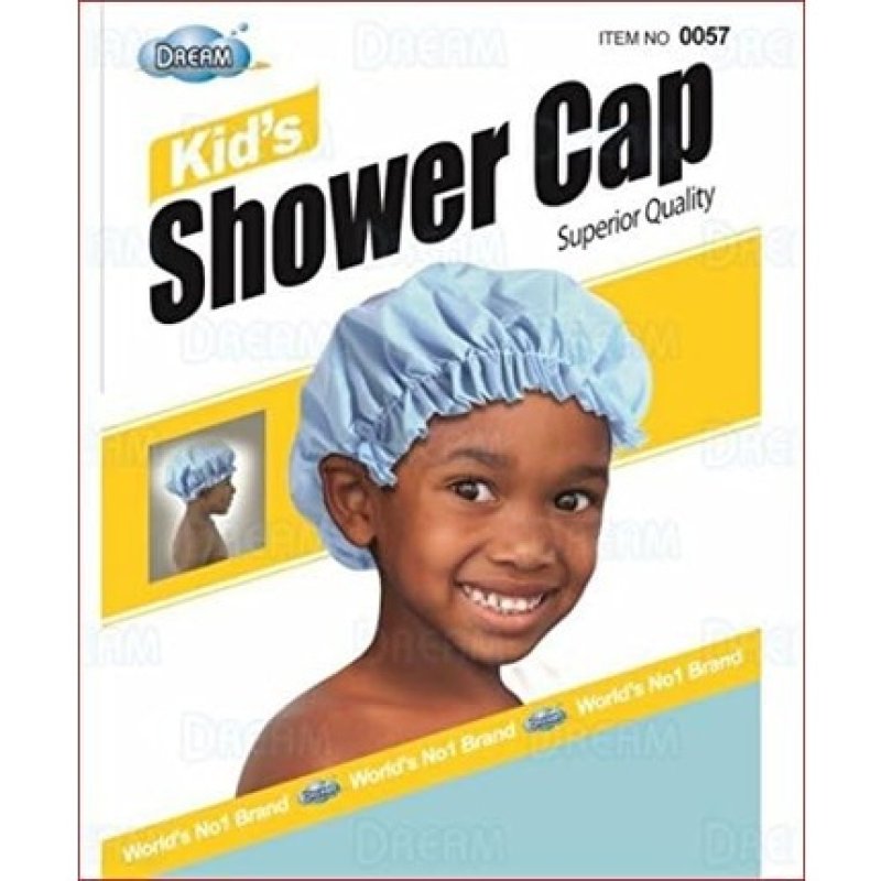Kid's Superior Quality Black Shower Cap