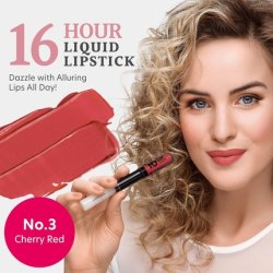 Dermacol 16-Hour Long-lasting Liquid Lipstick Lip Plumper Balm & Colour Gloss Beauty Cosmetics Matte and Glitter Finish