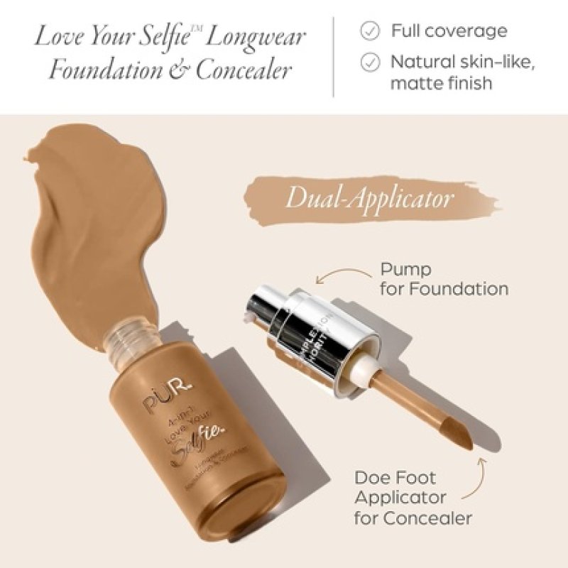 Pur Beauty 4-In-1 Love Your Selfie Foundation & Concealer - Longwear Full