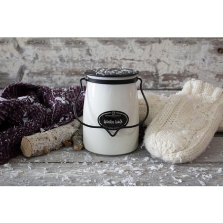 Milkhouse Candle Company Butter Jar 22 oz Winter Walk