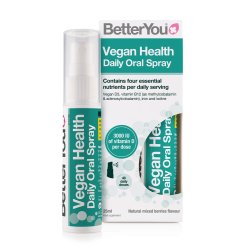 BetterYou Vegan Health Oral Spray 25ml Vitamin D3 Vitamin B12 Iron Iodine