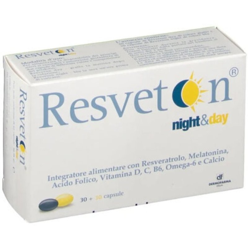 Resveton Night & Day Herbal Supplement 60 Capsules