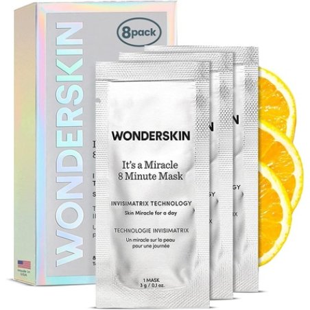 STOCKICX1 - Wonderskin 8 Minute Hydrating Face Mask with Vitamin C and Niacinamide