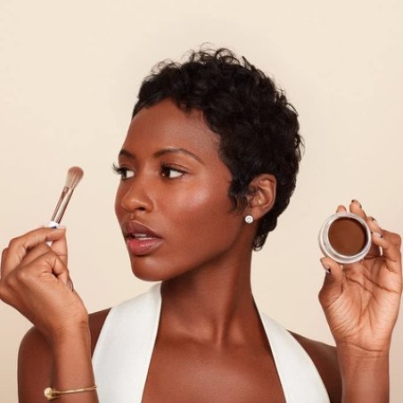 Monika Blunder Beauty Hybrid Cream Brush - Clean Beauty Synthetic Duo-Fiber