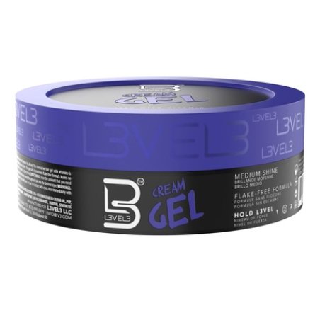 L3VEL3 Cream Hair Gel For Men 3.4 oz