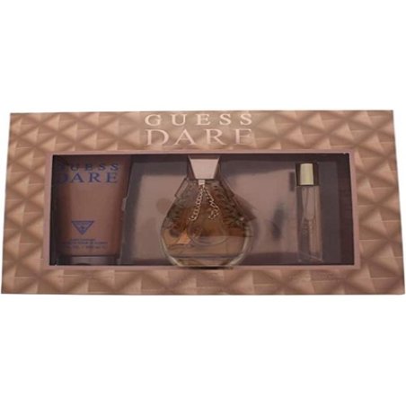 Guess Dare by Guess for Women 3 Pc Gift Set 3.4oz EDT Spray 0.5oz EDT Spray 6.7oz Body Lotion