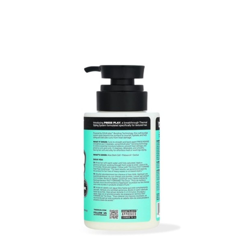 The Doux Press Rewind Curl Retention Shampoo for Cleansing and Restoring Curly Hair