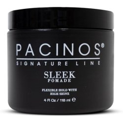 Pacinos Sleek Pomade Extra Hold Shine Finish Long Lasting Definition Water Soluble Formula Easy To Apply Wash Out For