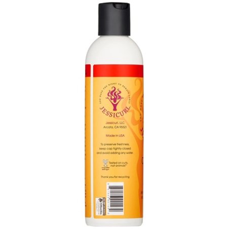 Jessicurl Hair Cleansing Cream Moisturizing Shampoo for Curly Hair Island Fantasy 8 Fl oz.