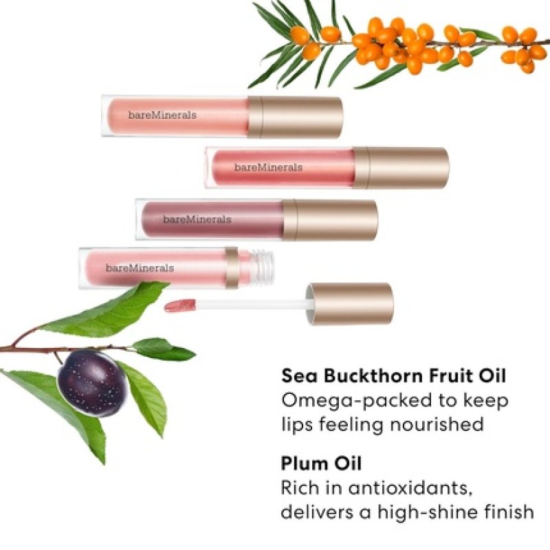 Bareminerals Mineralist Lip Gloss-Balm Hydrating Lip Gloss and Balm Hybrid Sheer