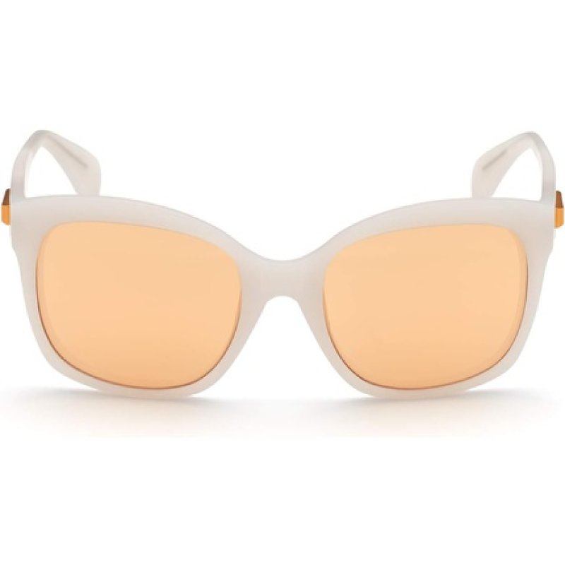 Adidas Women's OR0012 Sunglasses White/Brown Mirror 54