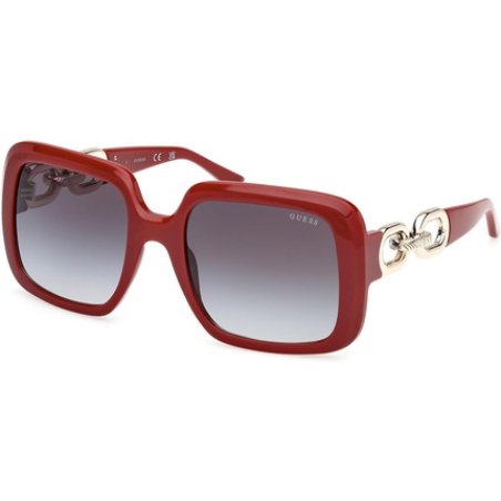 Guess GU 66B Women's Sunglasses Shiny Dark Red 56/21/140