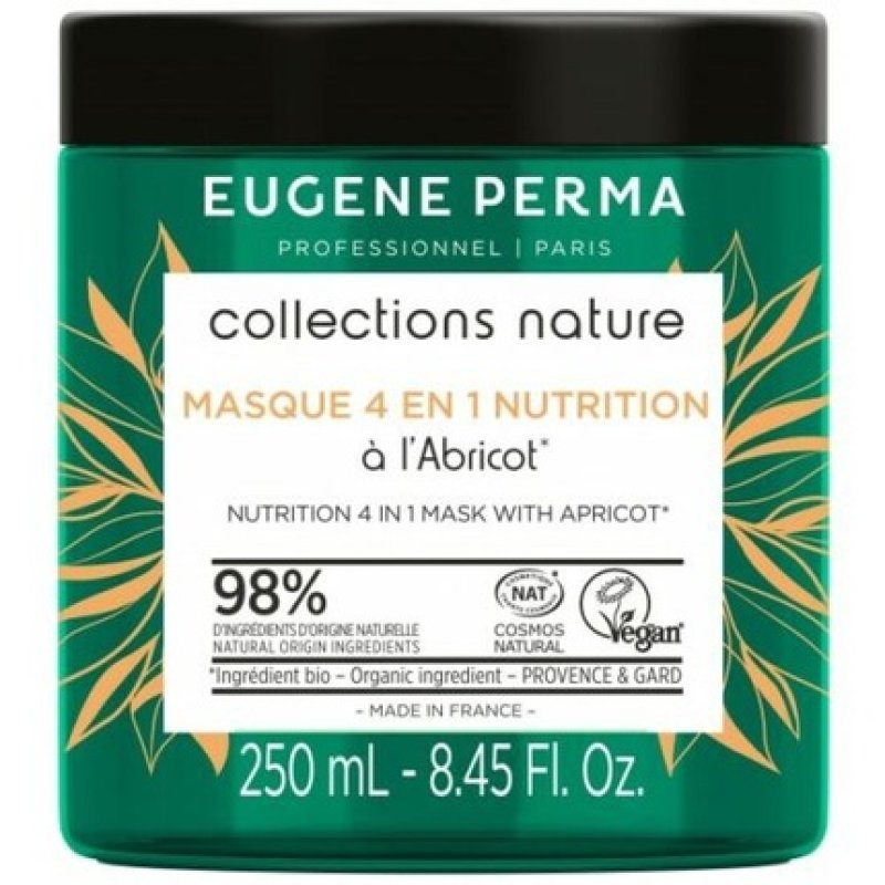EUGENE PERMA Collections Nature Mask 4 in 1 Apricot Nutrition Organic 250ml