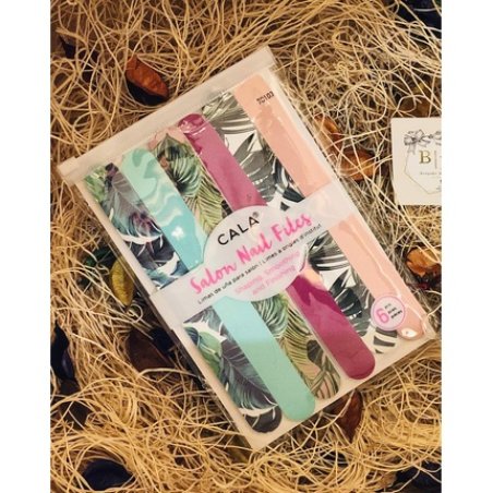 Cala Pink Jungle Nail Files 6 Count - Pack of 6