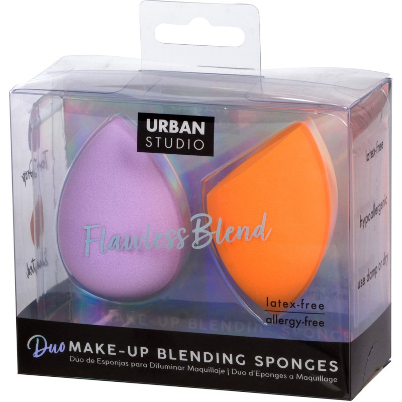 Duo Makeup Blending Sponges Lavender and Orange