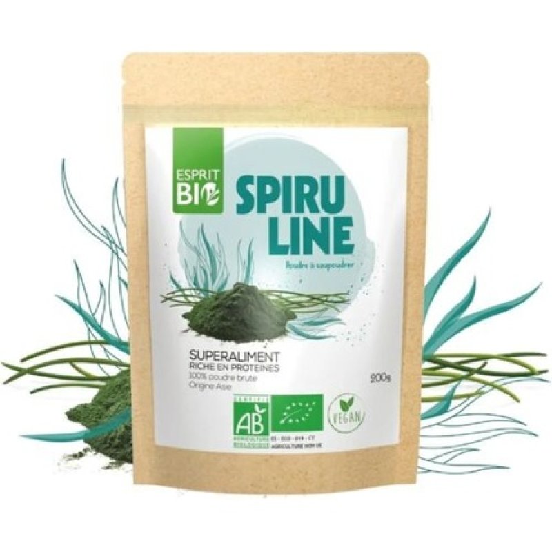 Esprit Bio Organic Spirulina Powder 200g Superfood Protein