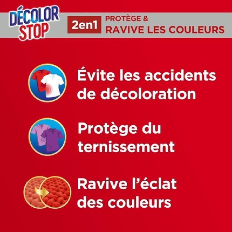Decolor Stop Ravive Couleurs Anti-Discoloration Cleaning Wipes