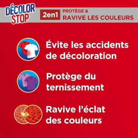 Decolor Stop Ravive Couleurs Anti-Discoloration Cleaning Wipes