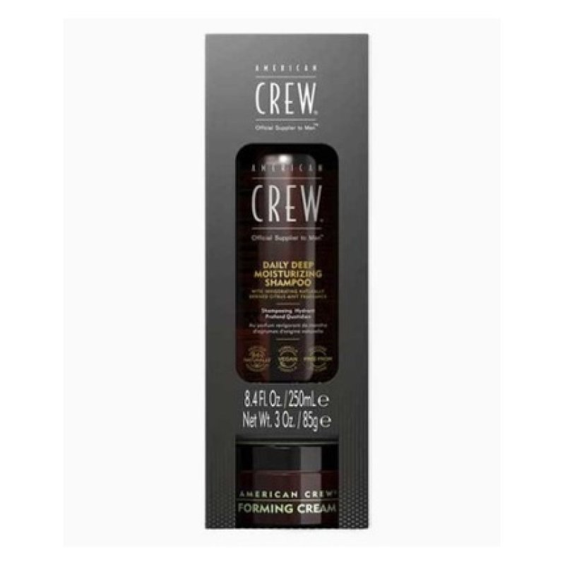 American Crew Daily Deep Moisturizing Set - Shampoo 250 ml, Forming Cream 85 g