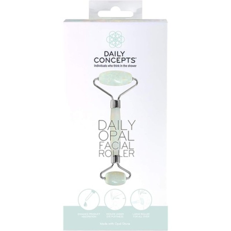Daily Concepts Daily Opal Facial Roller Helps Flush Lymphatic System, Increase Circulation, Reduce Puffiness and Spread