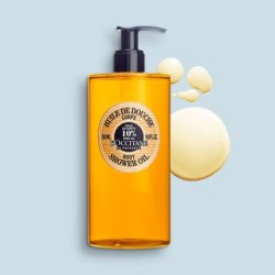 L'OCCITANE Shea Body Shower Oil Soften Cleanse Skin with 10% Shea Oil Nourish Soothe Feelings of Tightness Shea Scent