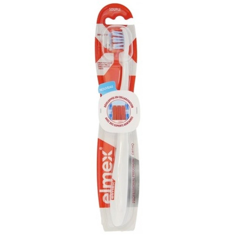 Elmex Ortho Soft Toothbrush - Orthodontic Design