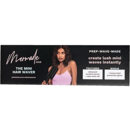 Mermade Hair Mini Hair Waver Black 25mm