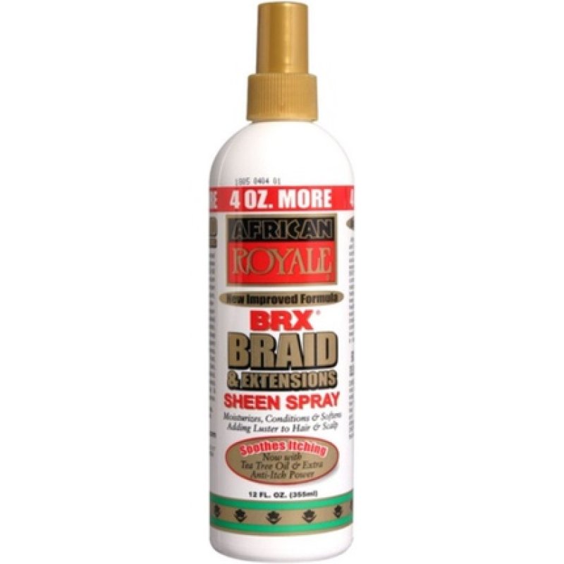 African Royale BRX Braid and Extensions Sheen Spray 12oz - Pack of 12