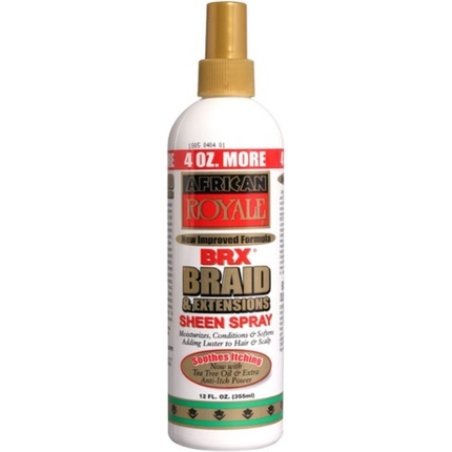 African Royale BRX Braid and Extensions Sheen Spray 12oz - Pack of 12