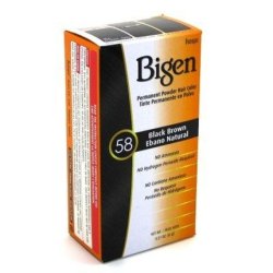Bigen Powder Hair Color 58 Black Brown 0.21oz 2 Pack