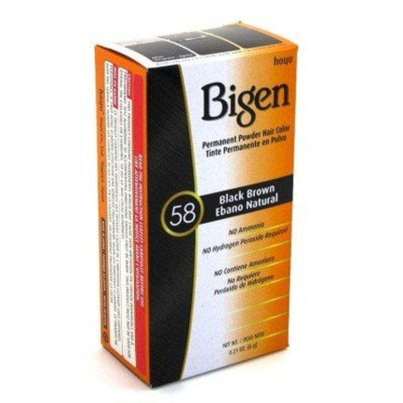 Bigen Powder Hair Color 58 Black Brown 0.21oz 2 Pack