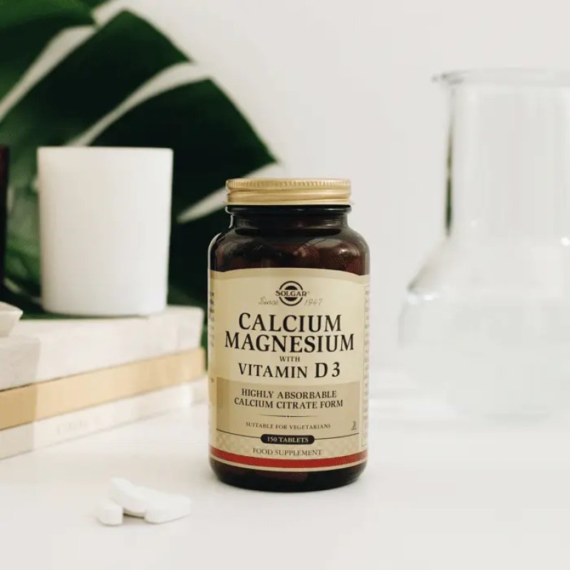 Solgar Calcium Magnesium with Vitamin D3 150 Tablets