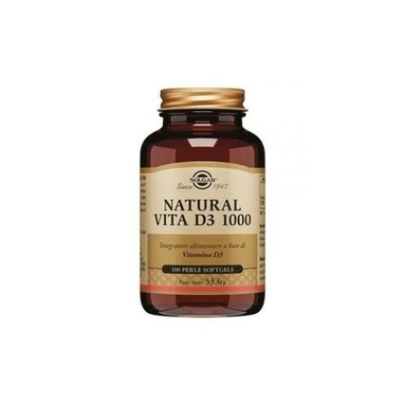 Solgar Natural Vita D3 1000 Bone & Joint Health Supplement 100 Softgels