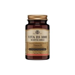Solgar Vita D3 1000 Chewable Vitamin D3 Supplement 100 Tablets