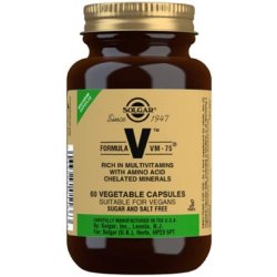 Solgar Formula VM-75 Vegetable Capsules 60 Capsules - 28 Active Ingredients and 13 Essential Nutrients - For Complete
