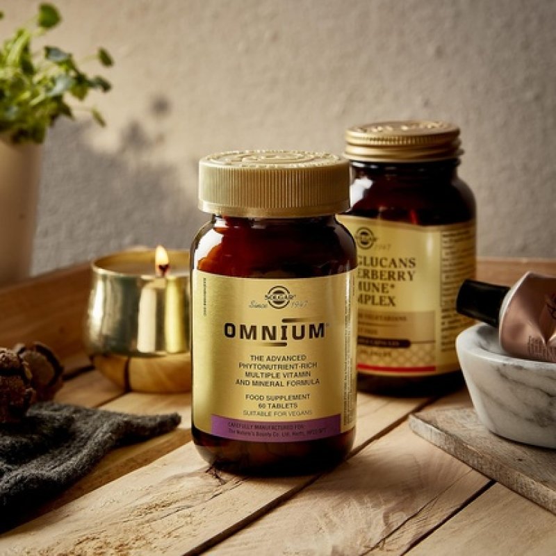 Solgar Omnium Multivitamin Tablets Rich in Antioxidants and Minerals Vitamins A B C D E K Health Supplement Ideal for