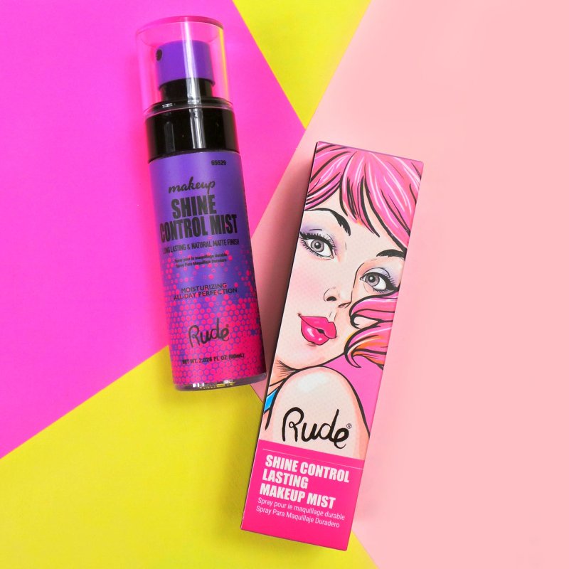 Rude Shine Control Lasting Makeup Mist