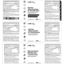 Glucosamine with Chondroitin 365 Capsules with MSM, Boswellia Serrata, and Quercetin Natural Anti-Inflammatory for