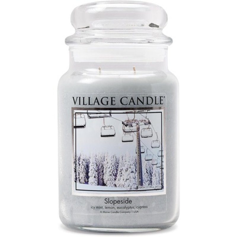 Village Candle Slopeside Large Glass Apothecary Scented Jar Candle 21.25 oz