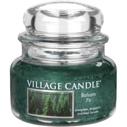 Village Candle Balsam Fir 11 oz Glass Jar Scented Candle Small