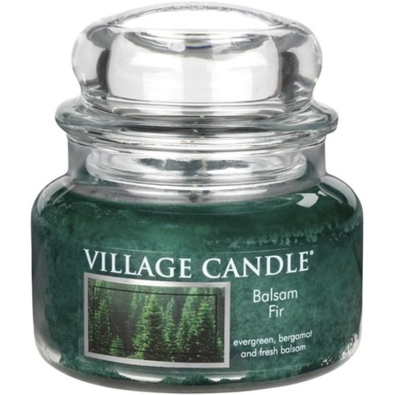 Village Candle Balsam Fir 11 oz Glass Jar Scented Candle Small