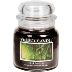 Village Candle Black Bamboo Scented Candle In Jar 454 G, 10.2 X 10.1 X 13.2 Cm