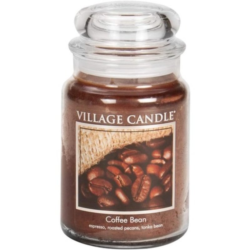 Village Candle Coffee Bean Large Scented Candle in Glass 737g Brown 9.7 x 9.5 cm