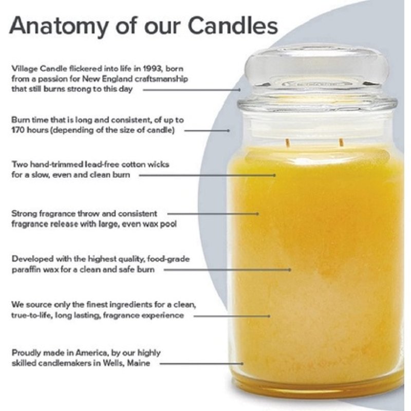 Village Candle Large Jar Scented Candle Strawberry Shortcake